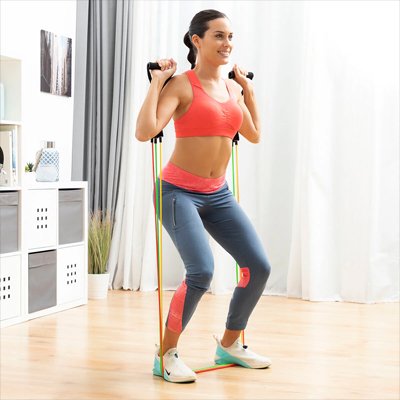 Elastique musculation femme etire